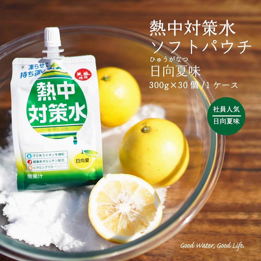 熱中対策水 ソフトパウチ 日向夏味